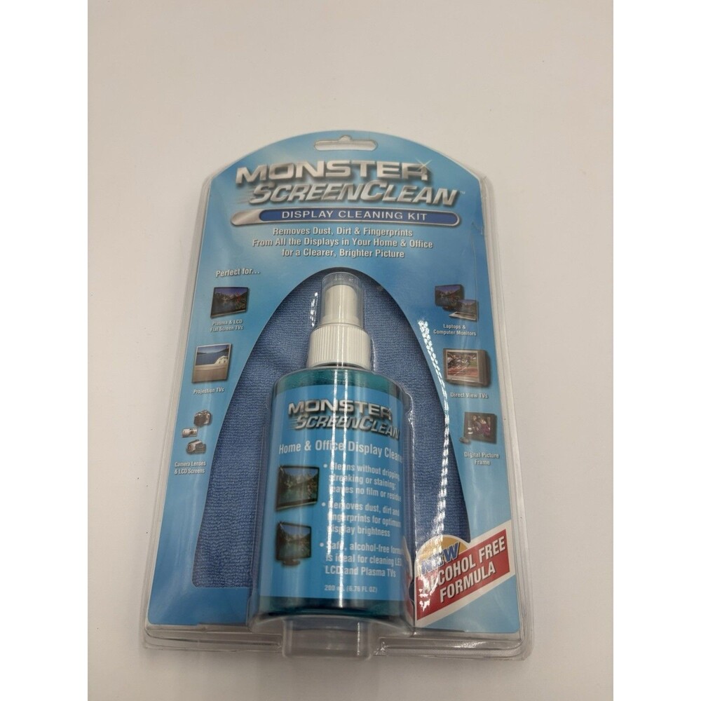 Monster ScreenClean, Display Cleaning Kit TV Lens New Factory Sealed